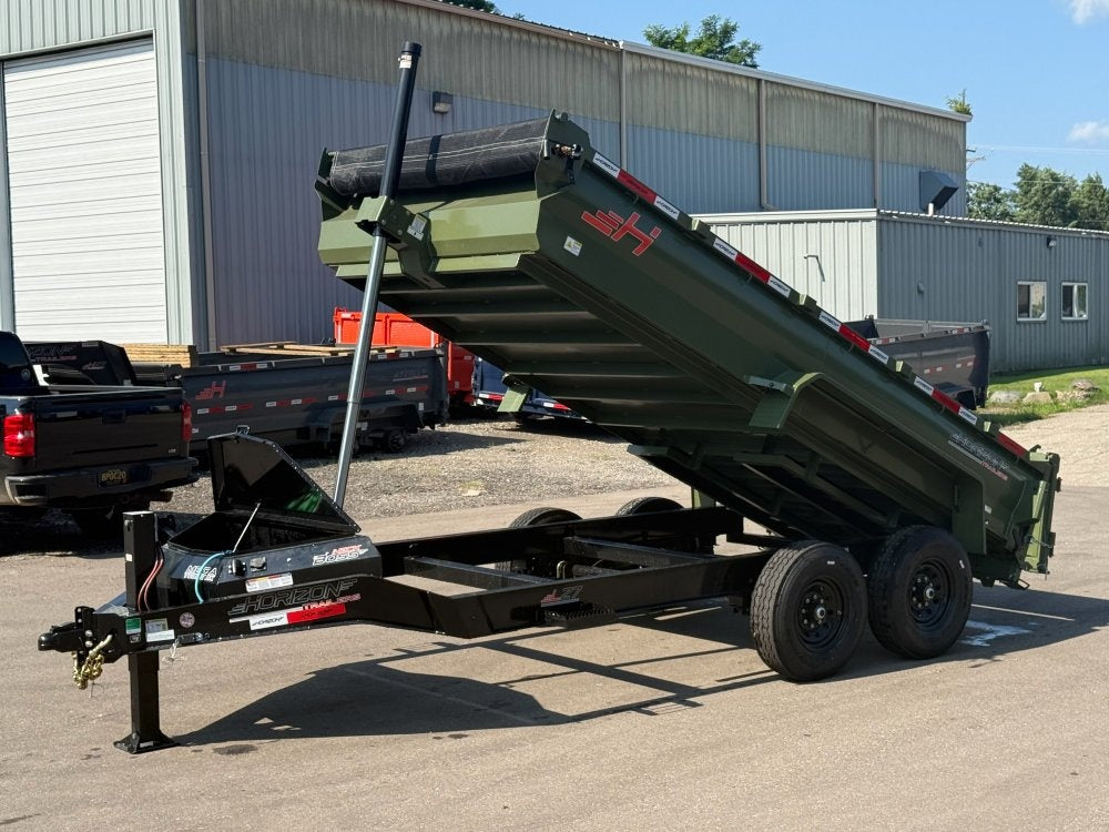 14' LZ7 Dump Trailer 24" Walls - 7k Axles - Telescopic Lift - 14K GWVR - Dump Trailers - Stryker Dealership Group