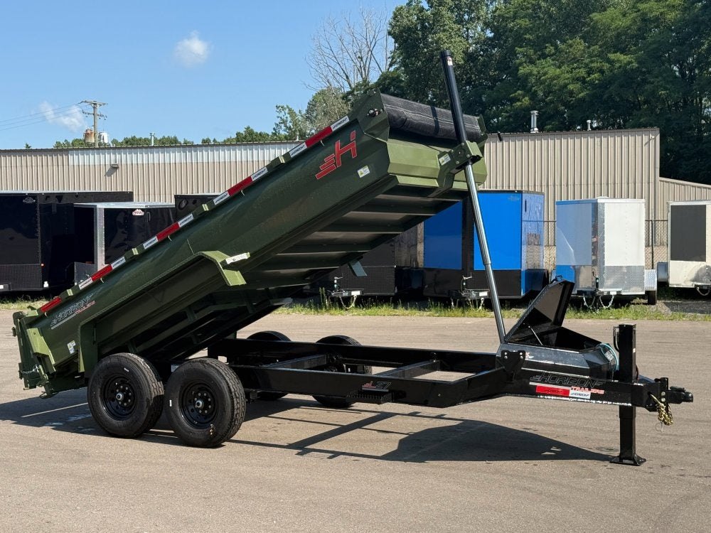 14' LZ7 Dump Trailer 24" Walls - 7k Axles - Telescopic Lift - 14K GWVR - Dump Trailers - Stryker Dealership Group