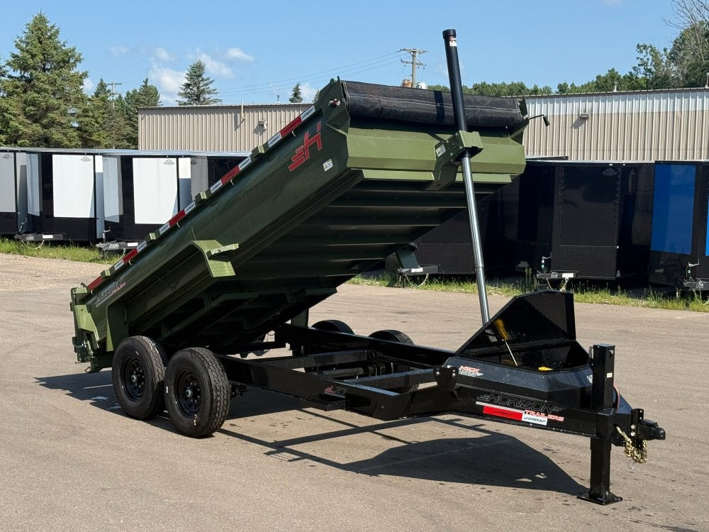 14' LZ7 Dump Trailer 24" Walls - 7k Axles - Telescopic Lift - 14K GWVR - Dump Trailers - Stryker Dealership Group