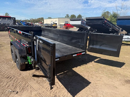 14' LZ7 Dump Trailer 30" Walls - Scissor Lift - 14K GWVR - 14ply Tires - 3 Way Door - Ramps - Dump Trailers - Stryker Dealership Group
