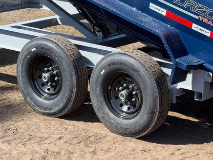 14' LZ7 Dump Trailer 30" Walls - Scissor Lift - 14K GWVR - 14ply Tires - 3 Way Door - Ramps - Dump Trailers - Stryker Dealership Group