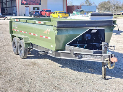 14' LZ7 Dump Trailer 36" Walls - Scissor Lift - 14K GWVR - 14ply Tires - 3 Way Door - Ramps - Dump Trailers - Stryker Dealership Group