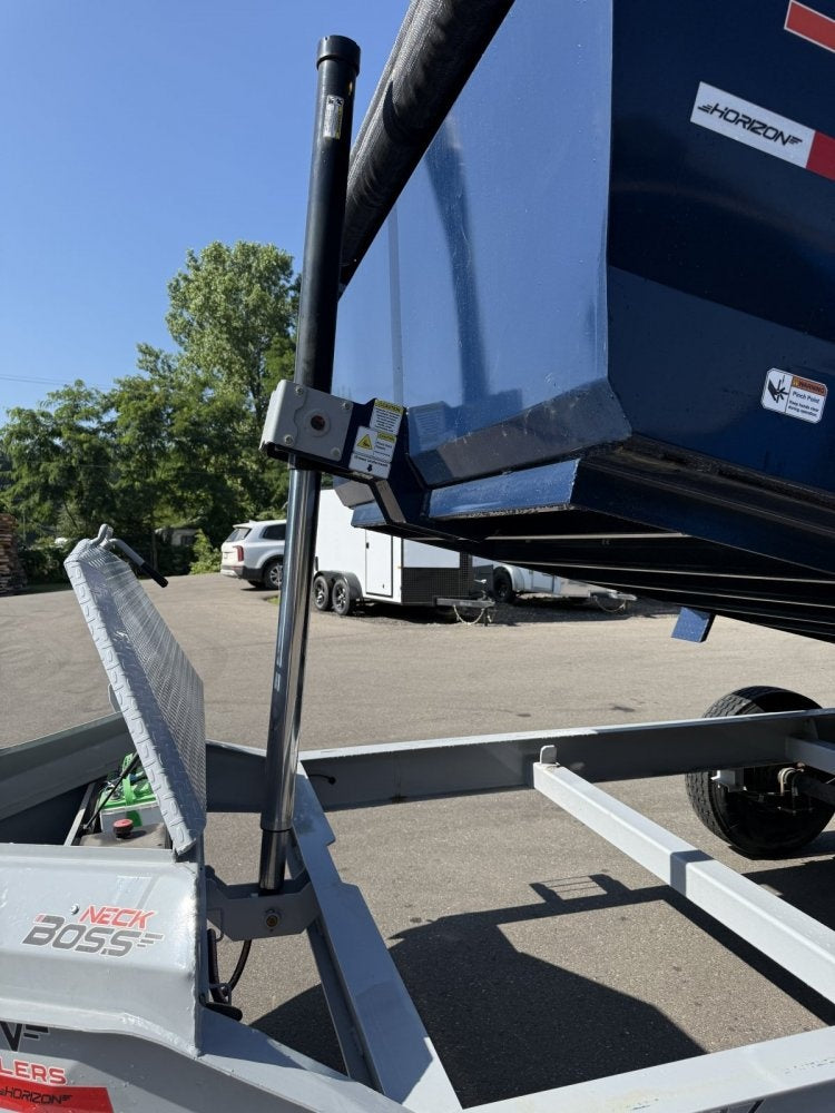 14' LZ7 Dump Trailer 42" Walls - Telescopic Lift - 14K GWVR - Hydraulic Jacks - 3 Way Door - Ramps - Dump Trailers - Stryker Dealership Group