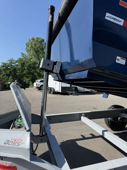 14' LZ7 Dump Trailer 42" Walls - Telescopic Lift - 14K GWVR - Hydraulic Jacks - 3 Way Door - Ramps - Dump Trailers - Stryker Dealership Group