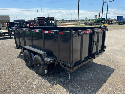 14' SDT Dump Trailer 36" Side Walls - 521 Scissor Lift - 3 Way Gate - Dump Trailers - Stryker Dealership Group