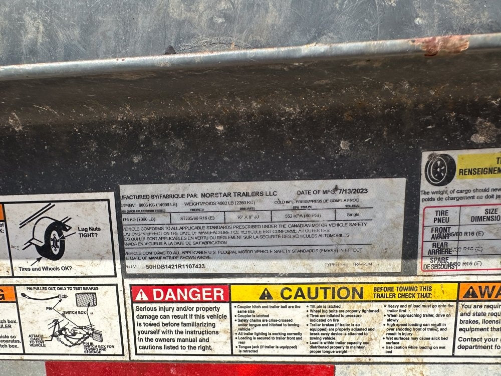 14'x7' Ironbull  Dump Trailers - Dump Trailers - Buy Repo Trailers