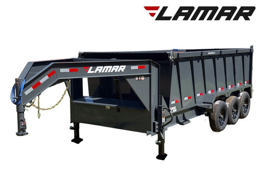 16' DT GN Dump 48" Sides - Triple 7K Axles - Telescopic Lift - Dump Trailers - Stryker Dealership Group