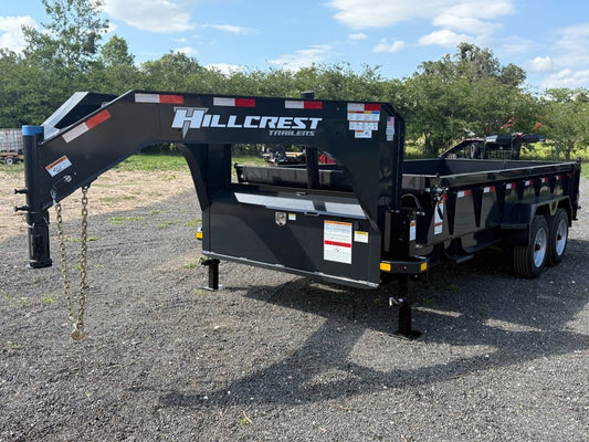 16' Dump Trailer GN 24" Side Walls - Telescopic Lift - 8k Axles - Dump Trailers - Stryker Dealership Group