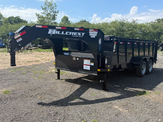 16' Dump Trailer GN 40" Side Walls - Telescopic lift - 8k Axles - Dump Trailers - Stryker Dealership Group
