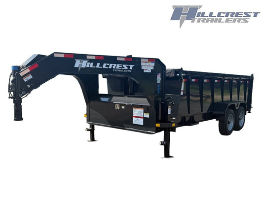 16' Dump Trailer GN 40" Side Walls - Telescopic lift - 8k Axles - Dump Trailers - Stryker Dealership Group