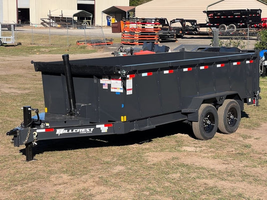 16' Hillcrest Dump Trailer 40" Side Walls - Telescopic Lift - Dump Trailers - Stryker Dealership Group