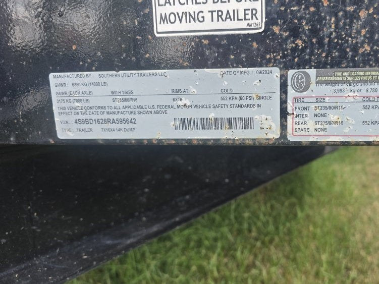 16'x7' Southern Utility Trailers  Dump Trailers - Dump Trailers - Buy Repo Trailers