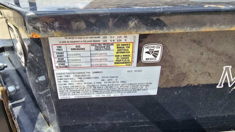 16'x83" RawMaxx  Dump Trailers - Dump Trailers - Buy Repo Trailers