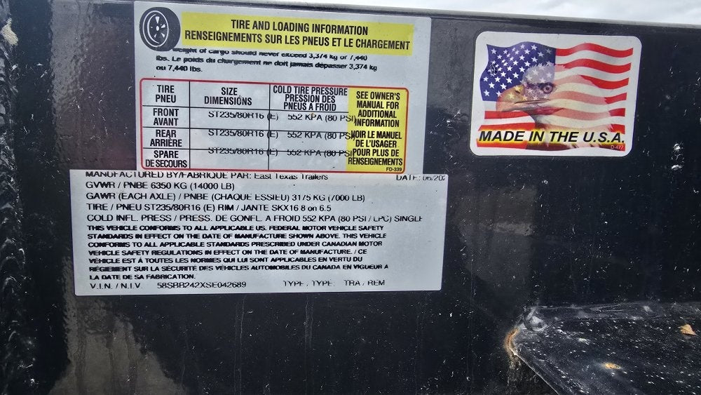 24' x  East Texas Trailers  Equipment Trailers - Equipment Trailers - Buy Repo Trailers